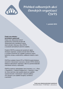 přehled odborných akcí členských organizací ČSVTS 1. pololetí 2010