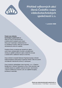 přehled odborných akcí členských organizací ČSVTS 1. pololetí 2026